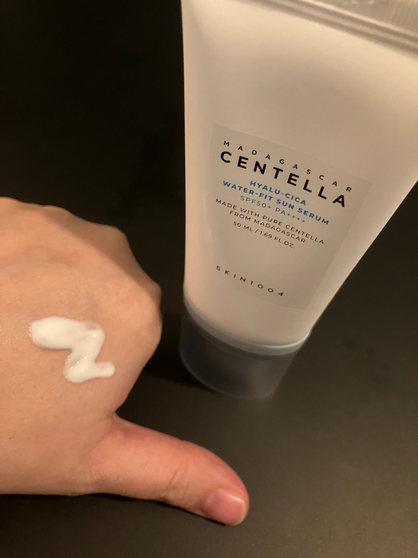 ヒアルーシカ ウォーターフィット サンセラム/SKIN1004/日焼け止めローションを使ったクチコミ(3枚目)