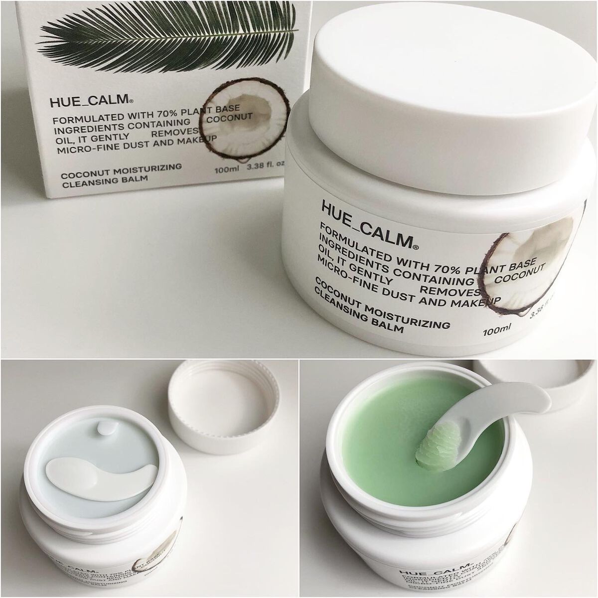 ココナッツモイスチャライジングクレンジングバーム/HUE_CALM/クレンジングバームを使ったクチコミ（3枚目）