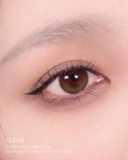Glowy 1day/OLENS/ワンデー(1DAY)カラコンを使ったクチコミ(4枚目)