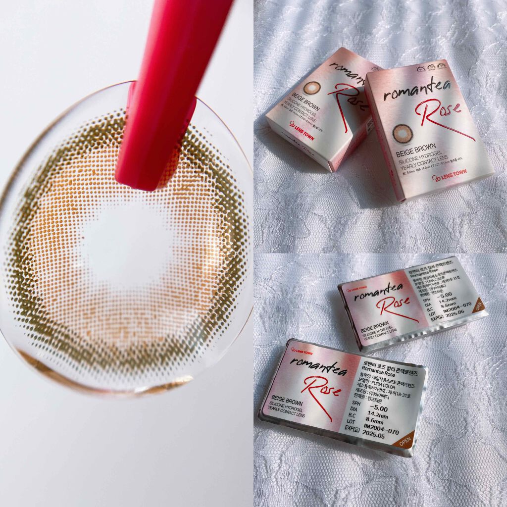 Romantea Rose/THEPIEL/カラーコンタクトレンズを使ったクチコミ(4枚目)