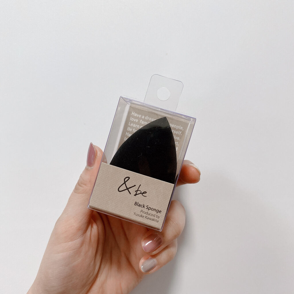 &be ブラックスポンジ/＆be/パフ・スポンジを使ったクチコミ（1枚目）