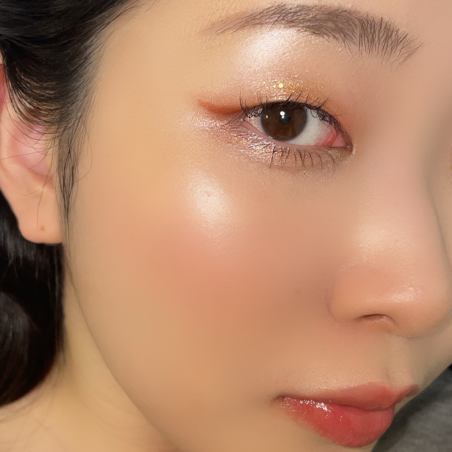 フラッシュ映えグロス 03雅BEIGE/ギャルズ コスメティックス/リップグロスを使ったクチコミ（2枚目）