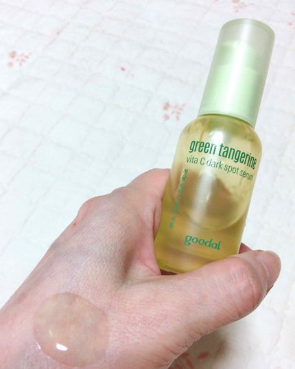 グリーンタンジェリン ビタC ダークスポットケアセラム/goodal/美容液を使ったクチコミ(2枚目)