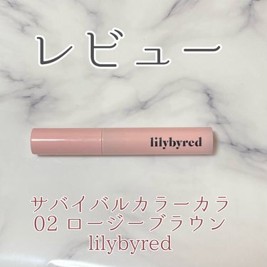 ナイントゥナイン サバイバルカラーカラ 02 Rosy Brown/lilybyred/マスカラを使ったクチコミ（1枚目）