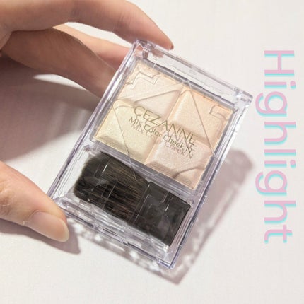 ミックスカラーチークN/CEZANNE/パウダーチークを使ったクチコミ(1枚目)