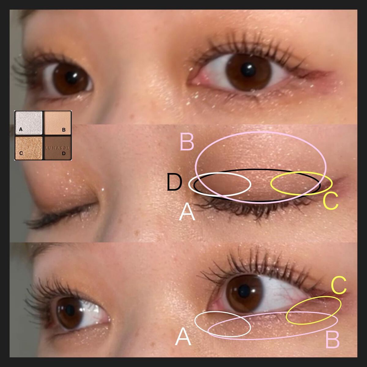 アイカラーレーション/LUNASOL/アイシャドウパレットを使ったクチコミ（3枚目）