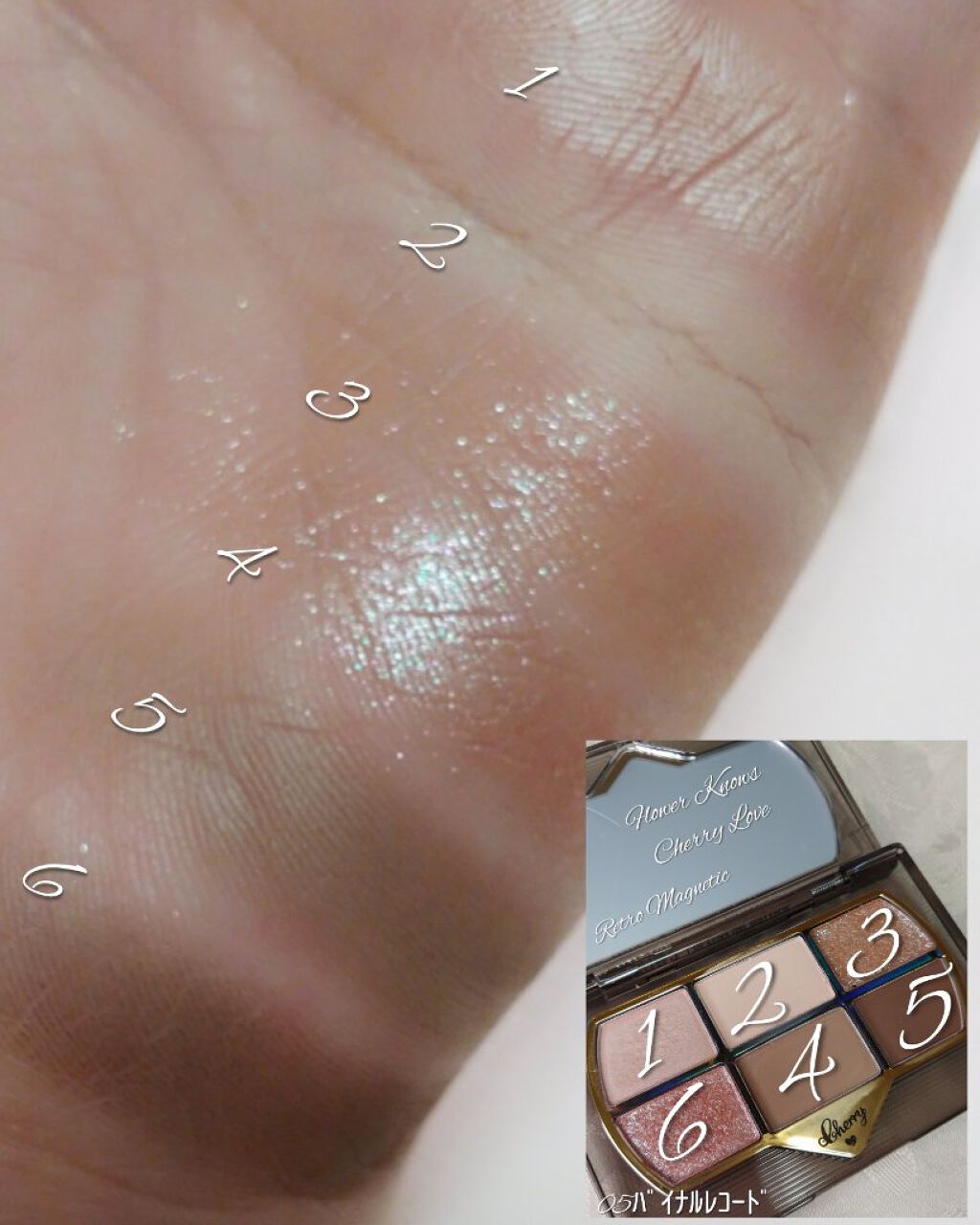 レトロマグネティック アイシャドウパレット 05 バイナルレコード(Vinyl Record)/FlowerKnows/アイシャドウパレットを使ったクチコミ（2枚目）