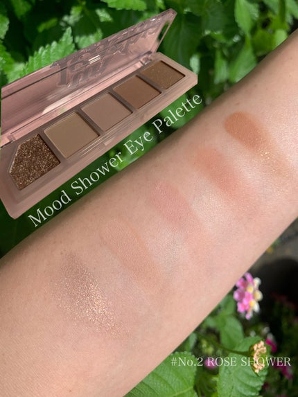ムードシャワーアイパレット/unleashia/アイシャドウパレットを使ったクチコミ(2枚目)