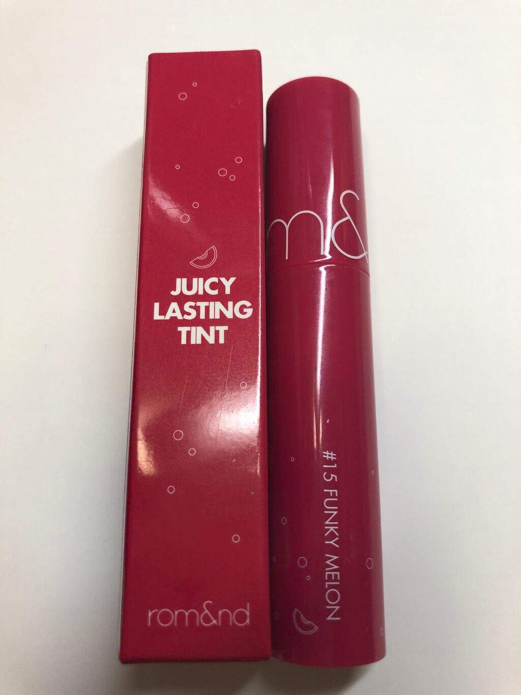 ジューシーラスティングティント/rom&nd/リップティントを使ったクチコミ(1枚目)