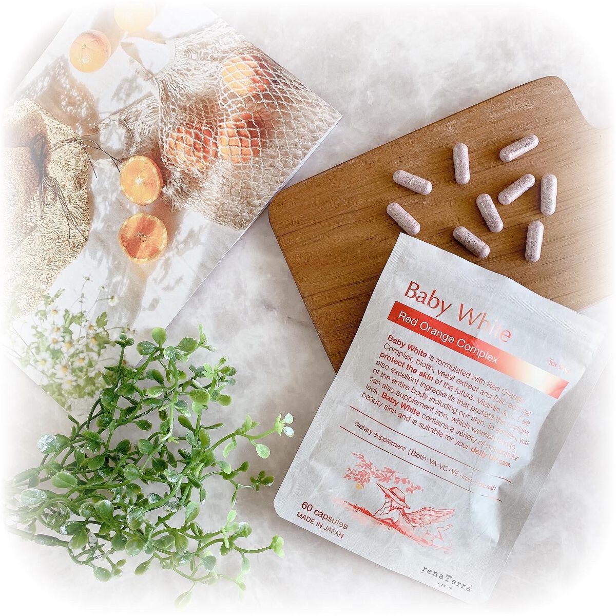 Baby White 60粒/renaTerra/美容サプリメントを使ったクチコミ（1枚目）