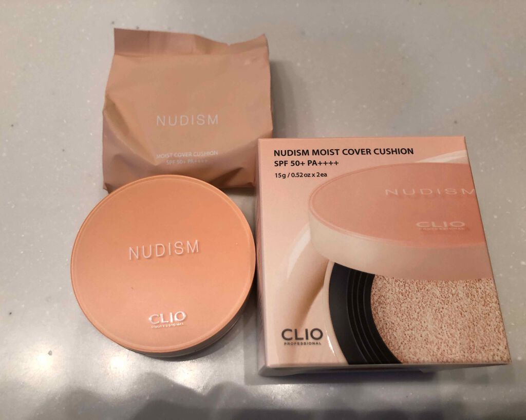 NUDISM MOIST COVER CUSHION/CLIO/クッションファンデーションを使ったクチコミ（1枚目）
