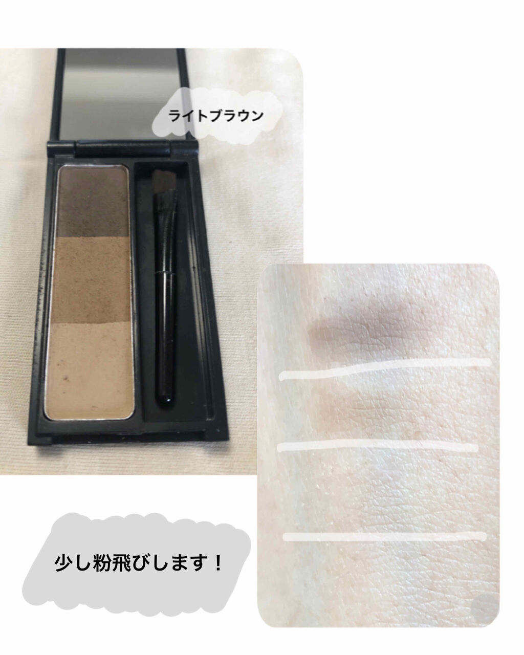 UR GLAM　FACE BRUSH/U R GLAM/メイクブラシを使ったクチコミ（2枚目）