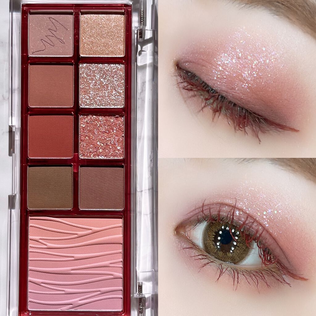 ミックスブラーリングアイパレット/wakemake/マルチパレットを使ったクチコミ(2枚目)