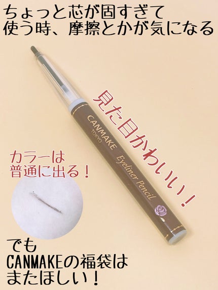 アイライナーペンシル/キャンメイク/ペンシルアイライナーを使ったクチコミ(3枚目)