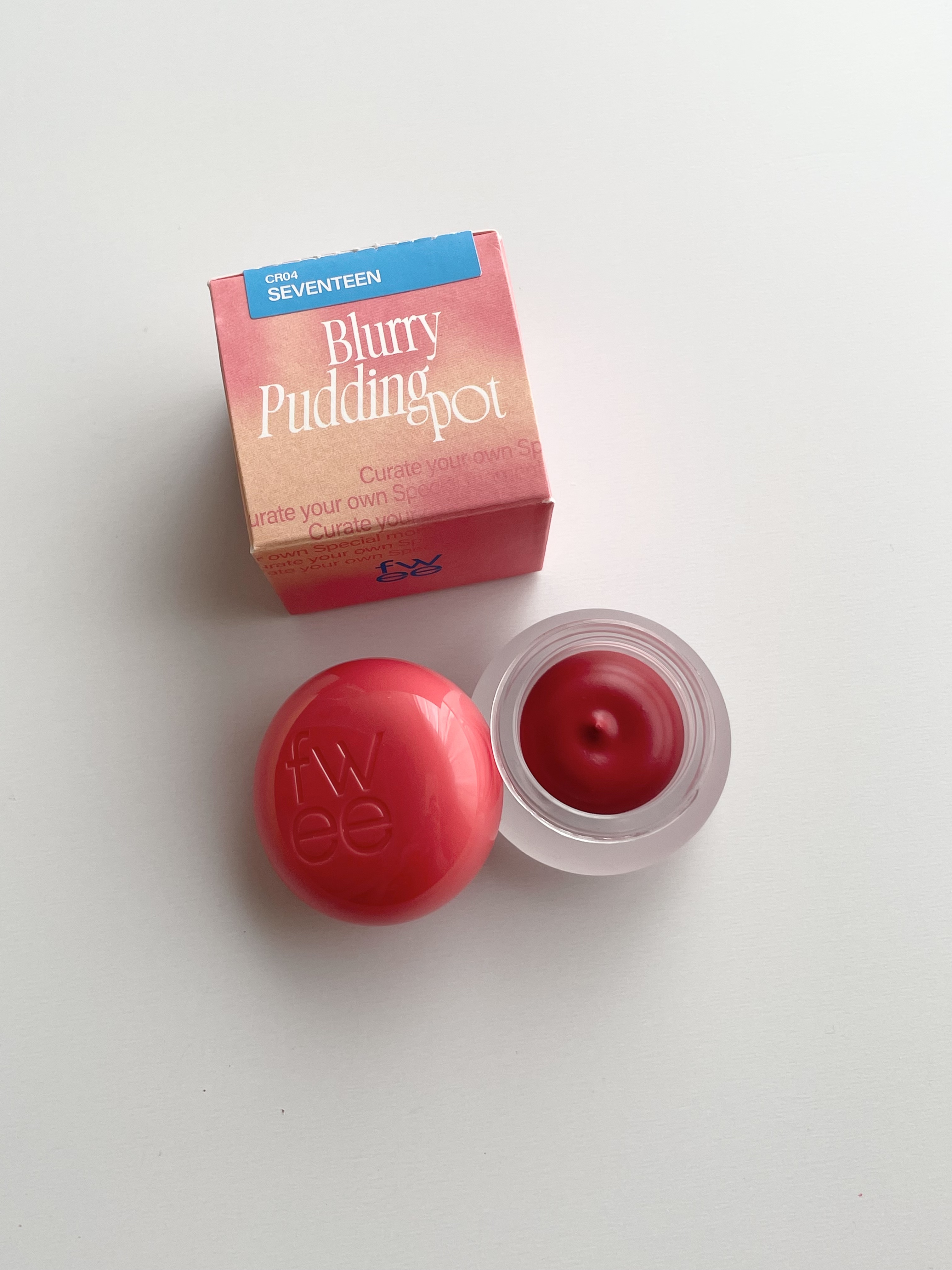 リップアンドチーク ブラーリープリンポット/fwee/口紅を使ったクチコミ（2枚目）