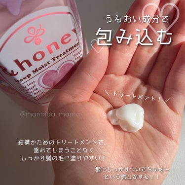 ディープモイスト シャンプー1.0／ヘアトリートメント2.0/&honey/シャンプー・コンディショナーを使ったクチコミ（3枚目）