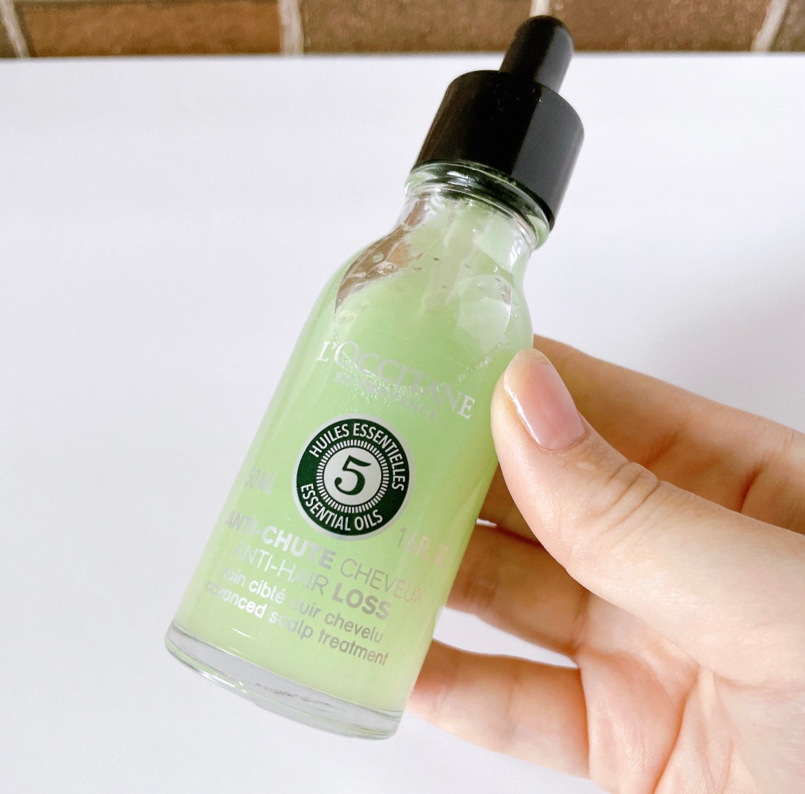 薬用 メディカル アンチヘアロスセラム/L'OCCITANE/頭皮ローションを使ったクチコミ(2枚目)
