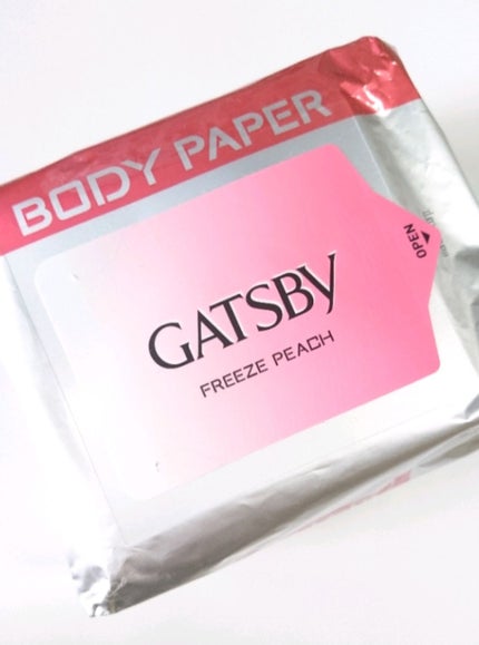 アイスデオドラント ボディペーパーN フリーズピーチ/ギャツビー/ボディシートを使ったクチコミ(1枚目)