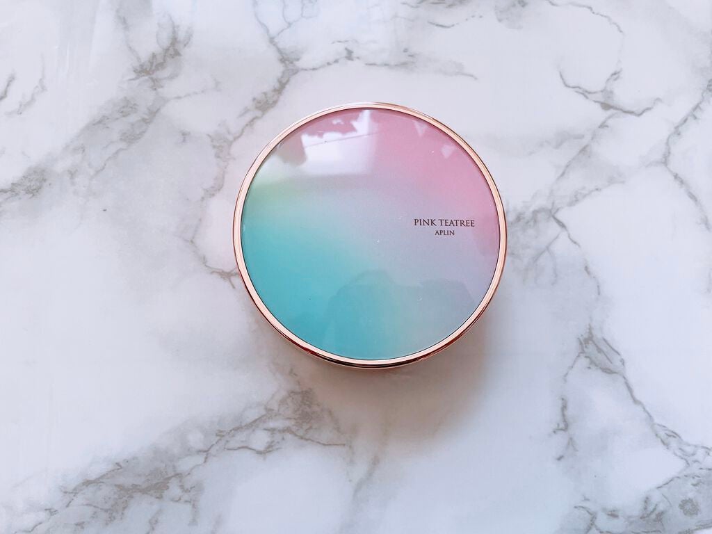 ピンクティーツリーカバークッション/APLIN/クッションファンデーションを使ったクチコミ(2枚目)