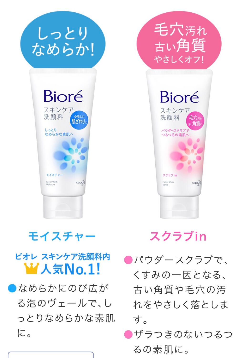 スキンケア洗顔料 モイスチャー/ビオレ/洗顔フォームを使ったクチコミ(4枚目)