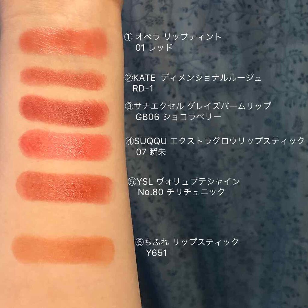 ルージュ ヴォリュプテ シャイン/YVES SAINT LAURENT BEAUTE/口紅を使ったクチコミ(2枚目)