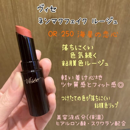 ネンマクフェイク ルージュ/Visée/口紅を使ったクチコミ(2枚目)