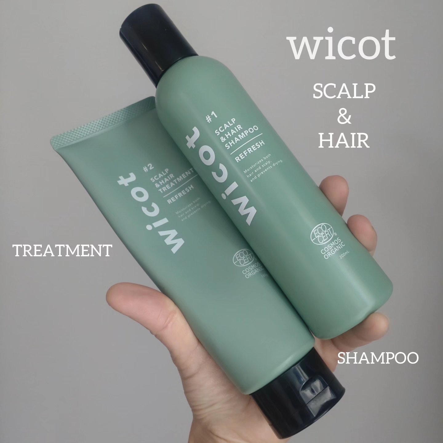 スカルプ＆ヘア シャンプー/トリートメント リフレッシュ/wicot/市販シャンプーを使ったクチコミ（1枚目）