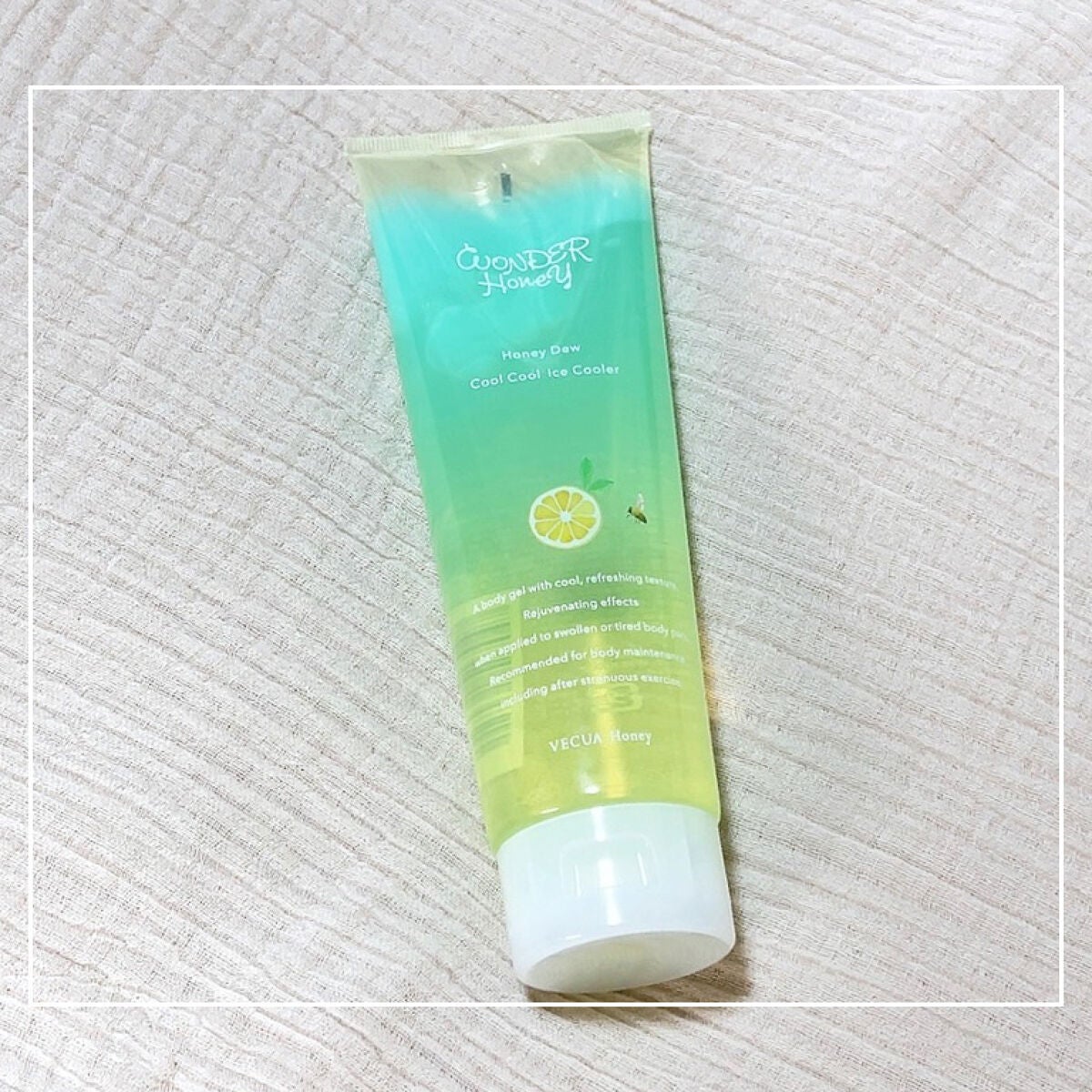 ワンダーハニー クールクールアイスクーラー/VECUA Honey/ボディクリームを使ったクチコミ(1枚目)