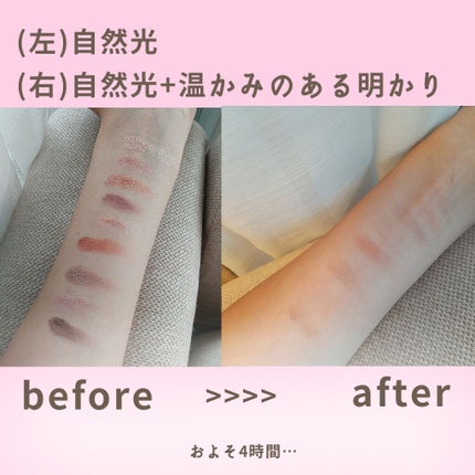 UR GLAM BLOOMING EYE COLOR PALETTE/U R GLAM/アイシャドウパレットを使ったクチコミ(4枚目)