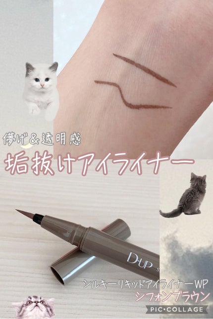 シルキーリキッドアイライナーWP/D-UP/リキッドアイライナーを使ったクチコミ(1枚目)