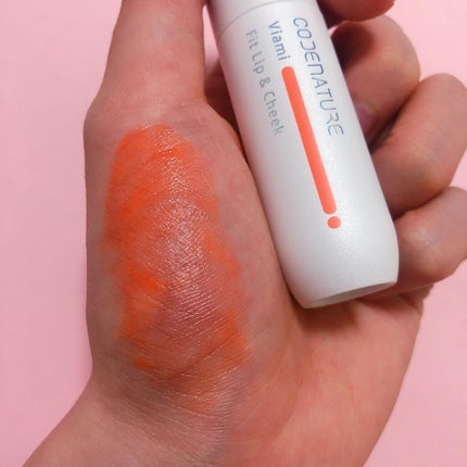 ビアミフィットリップ&チーク/CODENATURE/リップグロスを使ったクチコミ(3枚目)