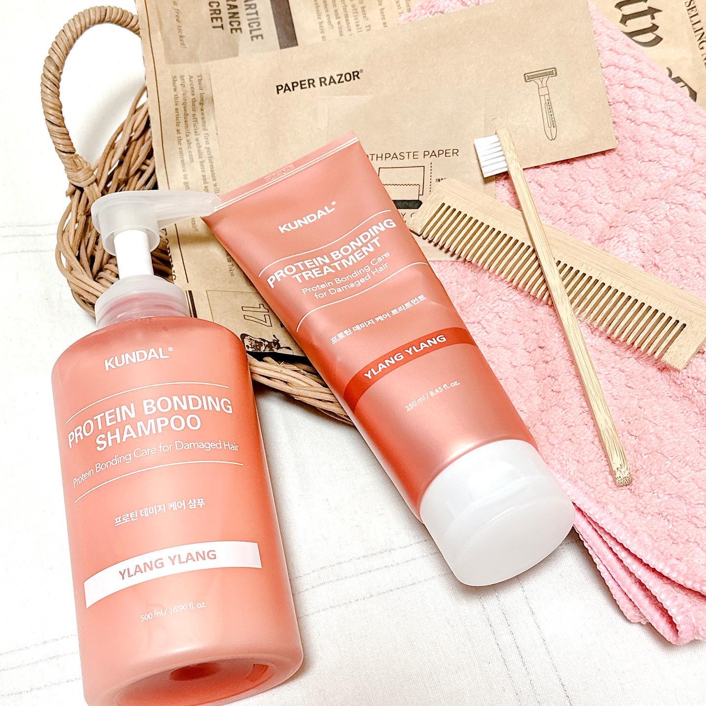 クンダル ダメージケア シャンプー/トリートメント/KUNDAL/市販シャンプーを使ったクチコミ（1枚目）