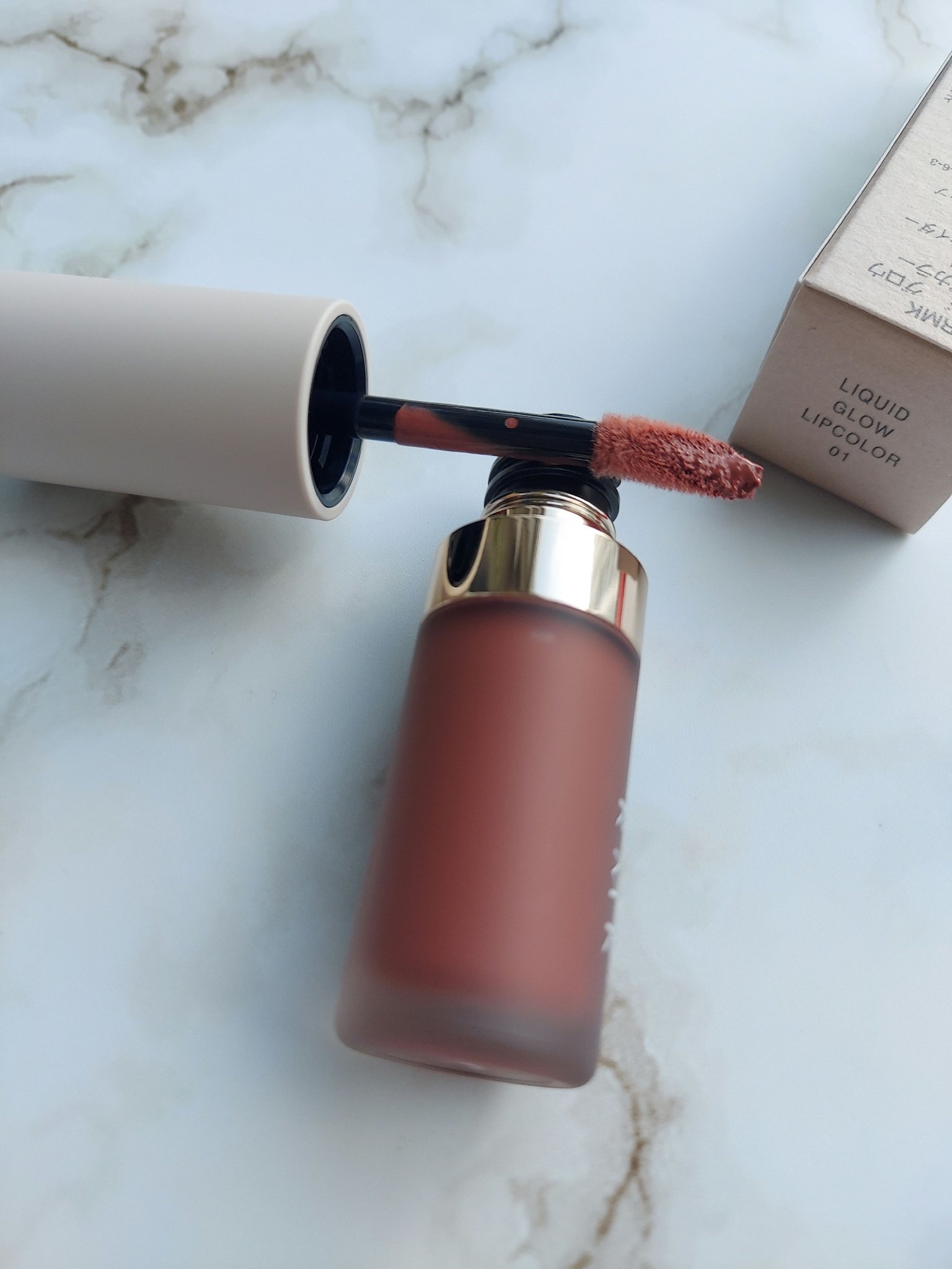 リクイド グロウ リップカラー 01 メープル サイダー/RMK/口紅を使ったクチコミ（1枚目）