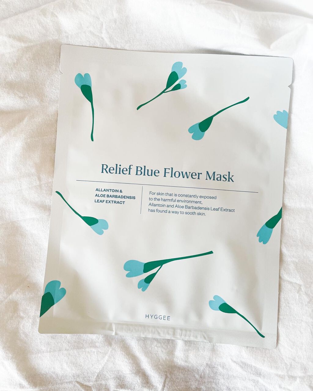 Relief Blue Flower Mask/Qoo10/シートマスク・パックを使ったクチコミ(3枚目)