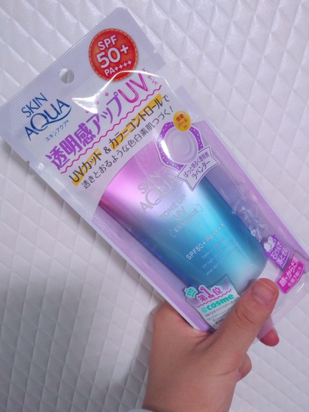 スキンアクア トーンアップUVエッセンス/スキンアクア/日焼け止めクリームを使ったクチコミ（1枚目）