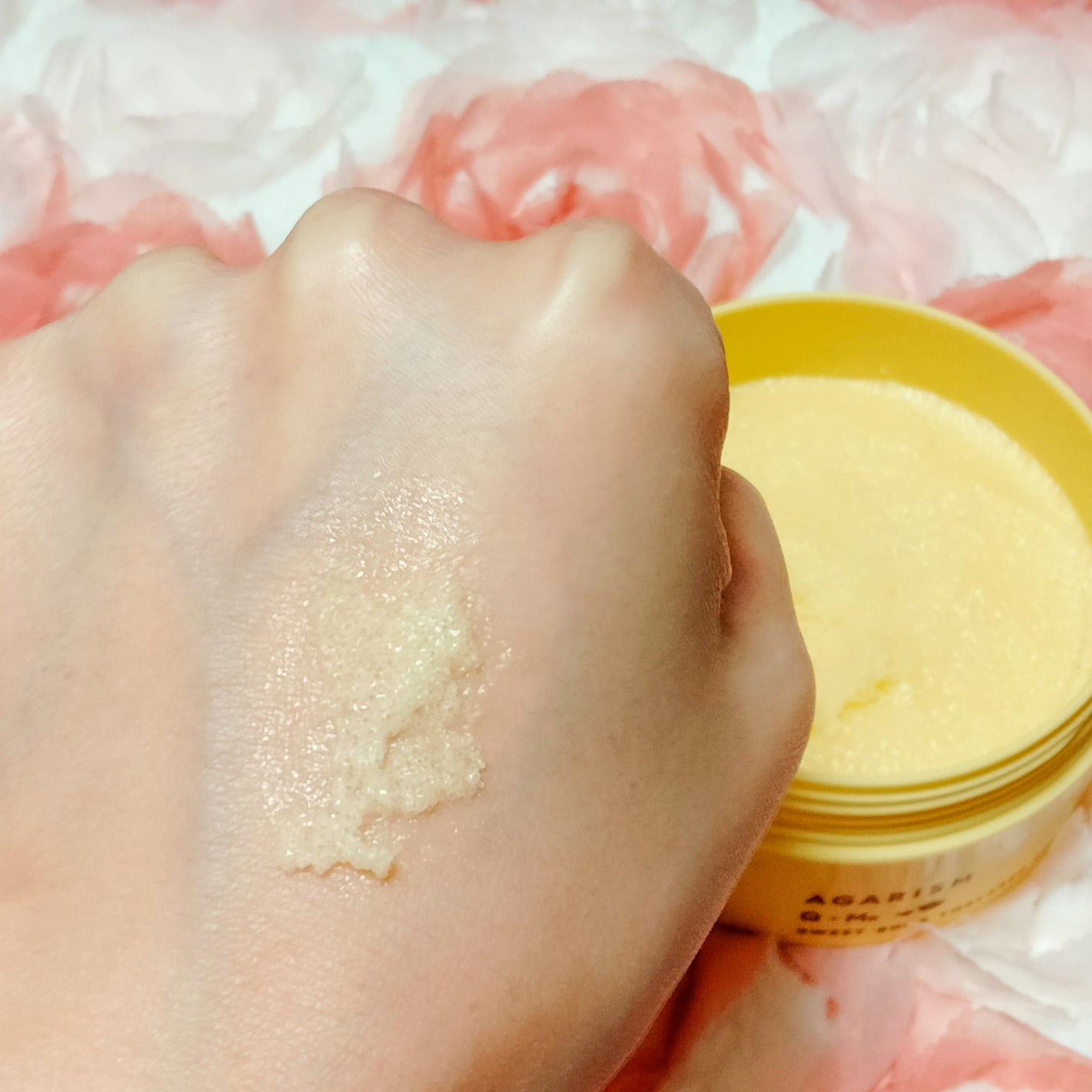 Q+Me スウィートボムタラソスクラブレモンティーの香り/AGARISM/バスト・ヒップケアを使ったクチコミ(3枚目)