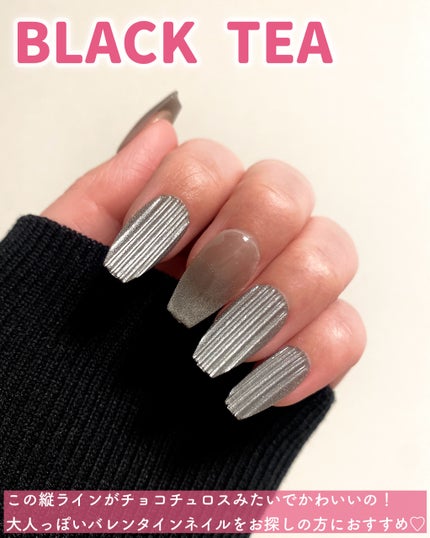 ネイルチップ(シールタイプ) Black Tea/FINGER SUIT/ネイルチップ・パーツの画像