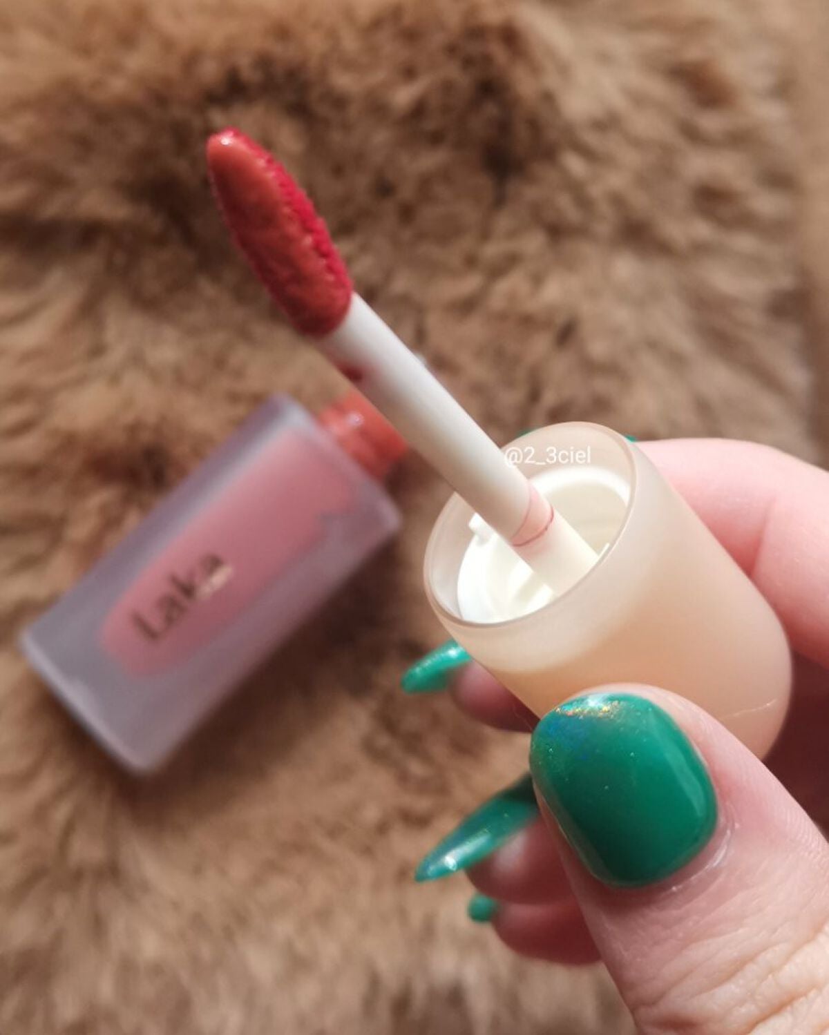 フルーティーグラムティント/Laka/リップティントを使ったクチコミ(4枚目)