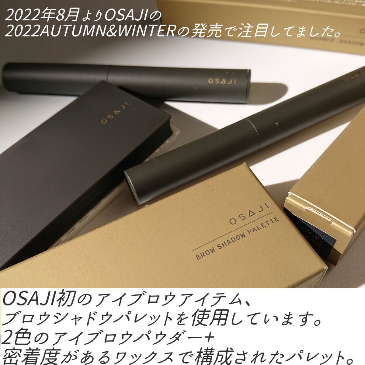 ブロウシャドウ パレット/OSAJI/パウダーアイブロウを使ったクチコミ(2枚目)