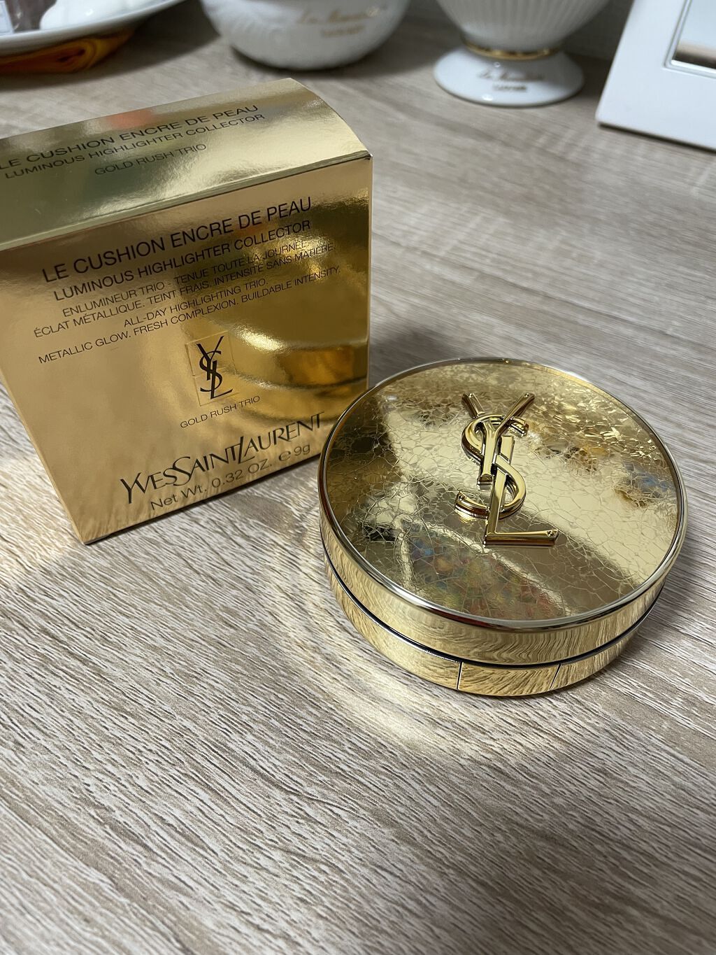 アンクル ド ポー ルクッション ゴールドラッシュ ハイライター/YVES SAINT LAURENT BEAUTE/リキッドハイライトを使ったクチコミ（1枚目）
