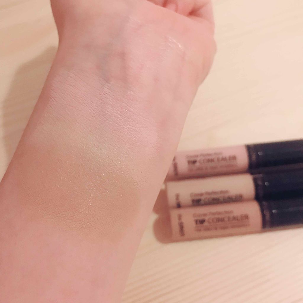 カバーパーフェクション チップコンシーラー ブライトナー/the SAEM/リキッドコンシーラーを使ったクチコミ（3枚目）