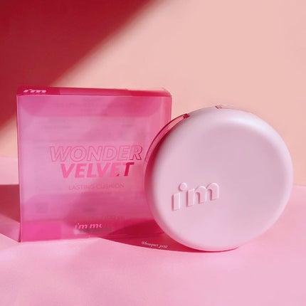 ワンダーベルベットラスティングクッション/i’m meme/クッションファンデーションを使ったクチコミ(8枚目)