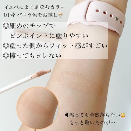 ロングラスティングチップコンシーラーフィックシングフィット/LUNA/リキッドコンシーラーを使ったクチコミ(3枚目)