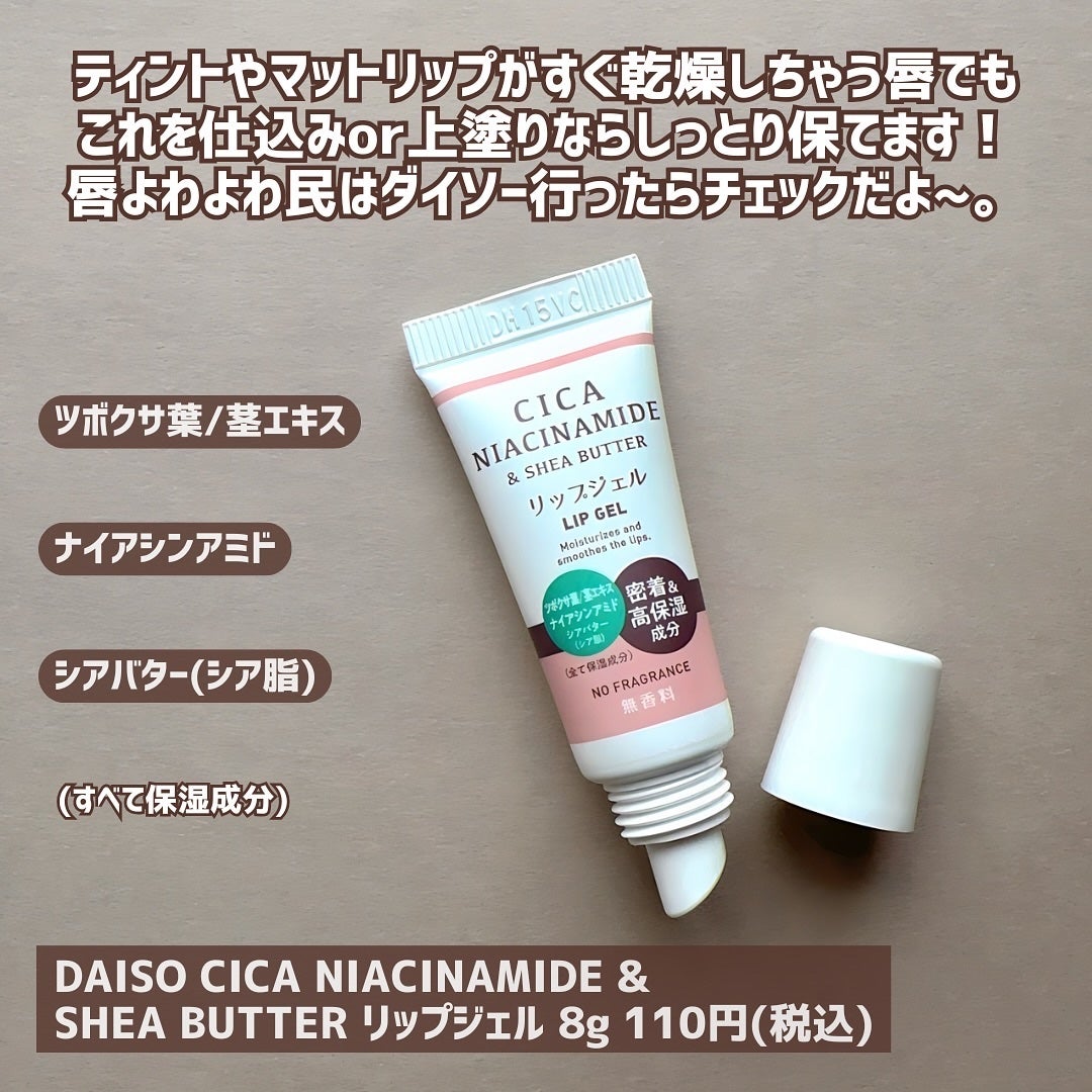 ワセリン(保湿)配合 リップジェル/DAISO/リップクリームを使ったクチコミ(5枚目)