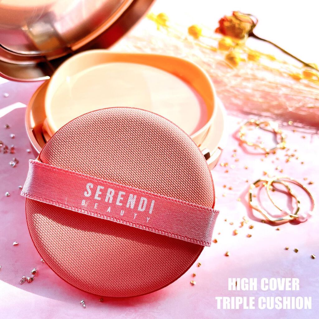 RED PROPOLIS HIGH COVERING TRIPLE CUSHION/SERENDI BEAUTY/クッションファンデーションを使ったクチコミ（3枚目）