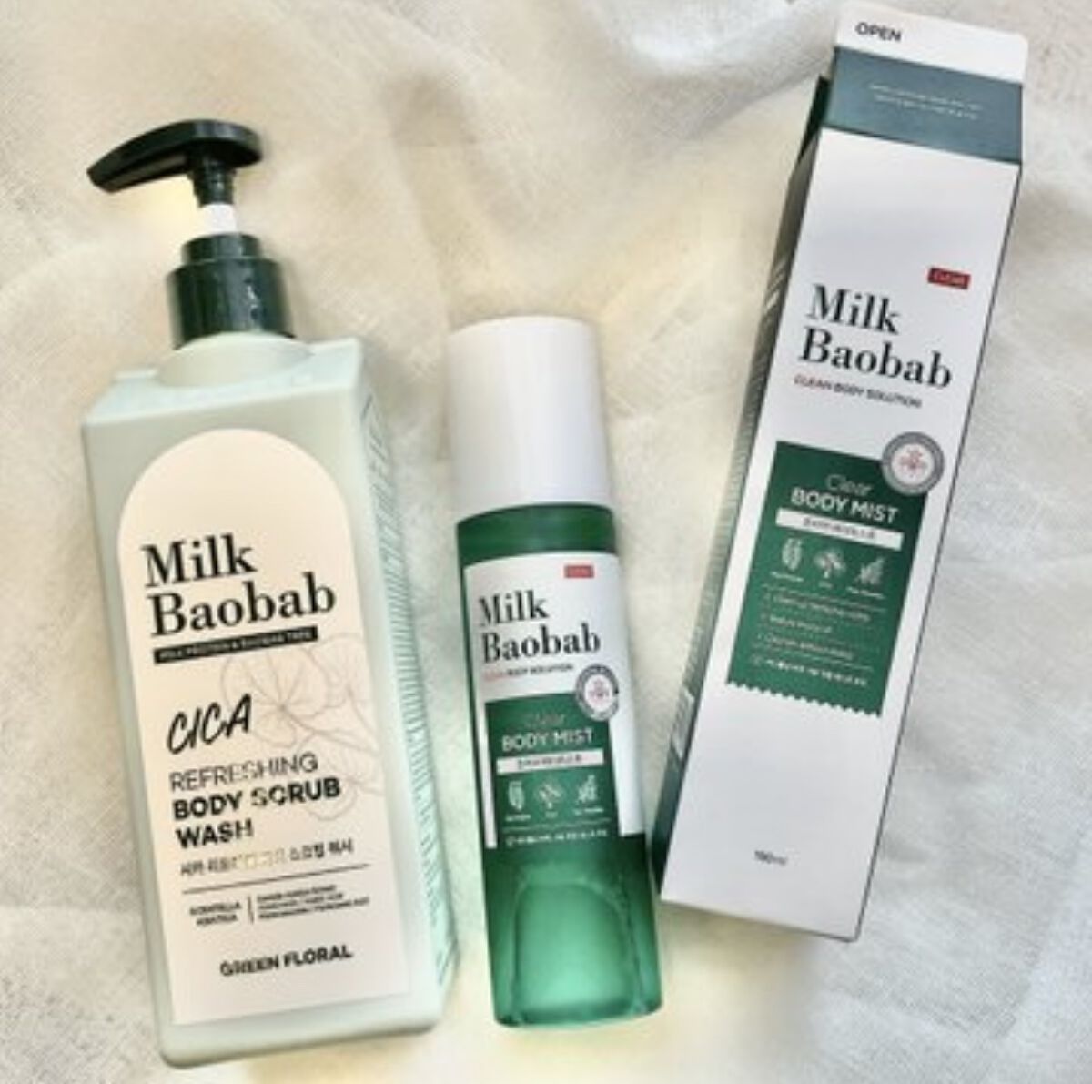  シカ リフレッシング ボディ スクラブ ウォッシュ/ミルクバオバブ/ボディスクラブを使ったクチコミ（1枚目）