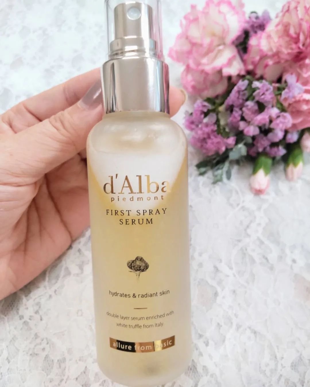 ダルバ ホワイトトリュフファーストスプレーセラム/ダルバ/ミスト状化粧水を使ったクチコミ（2枚目）