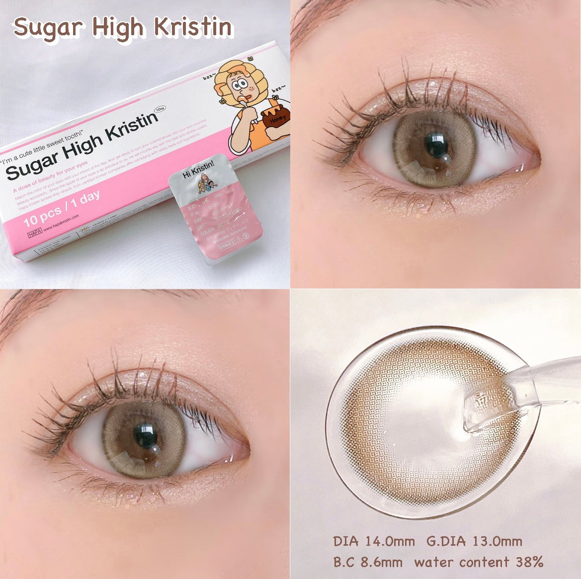 Suger High Kristin/Hapa kristin/カラーコンタクトレンズを使ったクチコミ(1枚目)