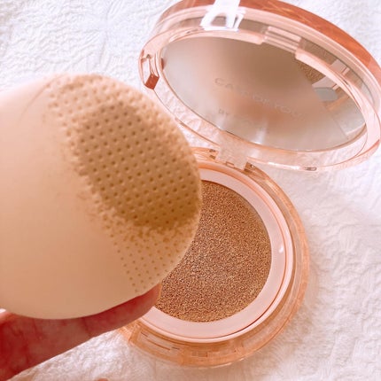 ヌードカーミンググロークッション/MAKE9/クッションファンデーションを使ったクチコミ(6枚目)