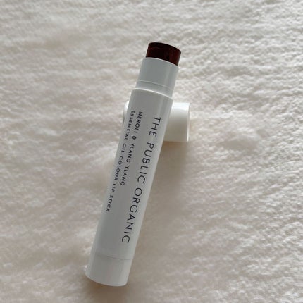 オーガニック認証 精油カラーリップスティック アーバンブラウン(限定)/THE PUBLIC ORGANIC/口紅を使ったクチコミ(1枚目)